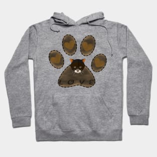 Love Paw cat Hoodie